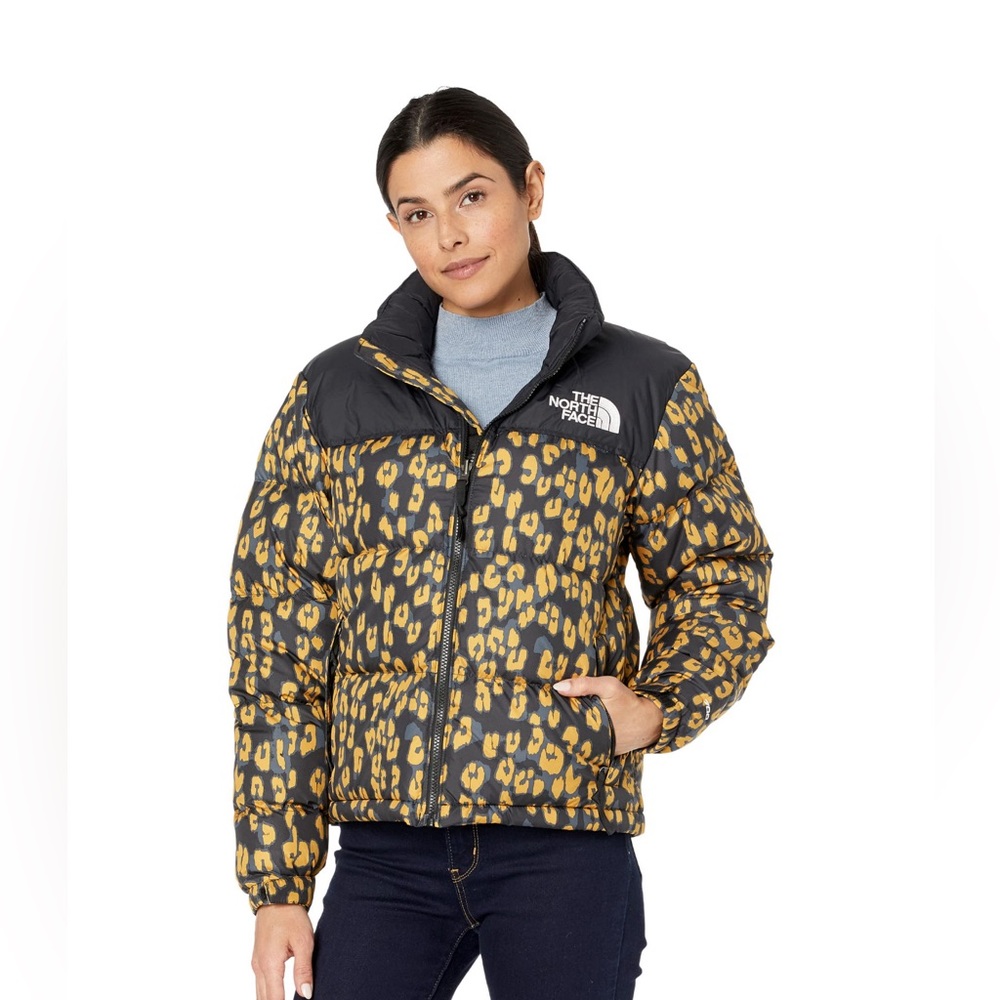 North Face 1996 retro leopard puffer M